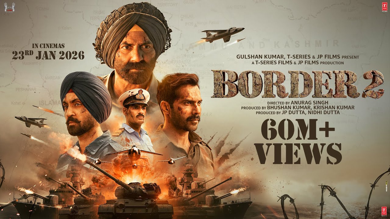 BORDER 2 (Trailer) | Sunny Deol, Varun, Diljit, Ahan | Anurag S | JP Dutta, Bhushan K | 23-Jan-2026