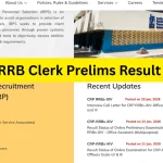 IBPS RRB Clerk Prelims Result 2025