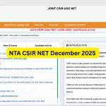 NTA CSIR NET December 2025