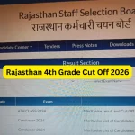 Rajasthan 4th Grade Cut Off 2026