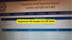 Rajasthan 4th Grade Result 2026-Check RSSB Class IV Merit List & Cut Off