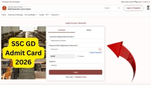 SSC GD Constable Admit Card 2026-Download Hall Ticket